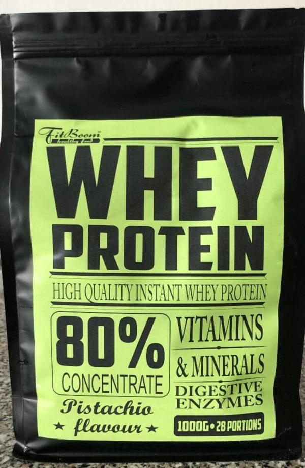 Fotografie - Whey protein Pistachio flavour FitBoom