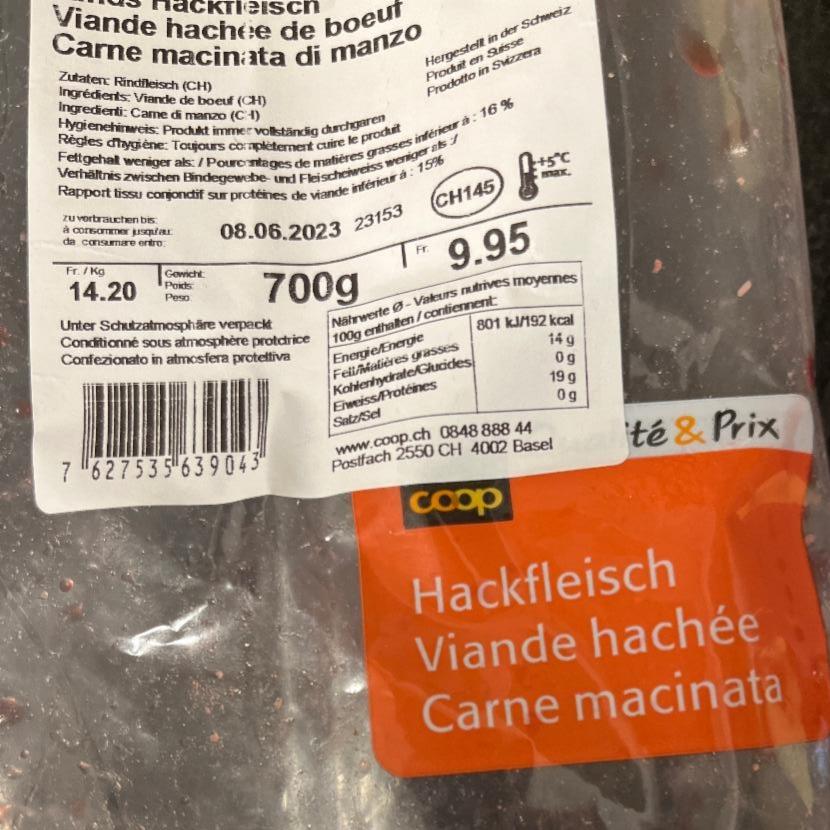 Fotografie - Hackfleisch coop