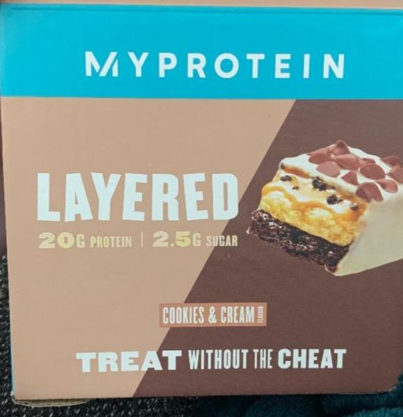 Fotografie - Layered cookies & cream MyProtein