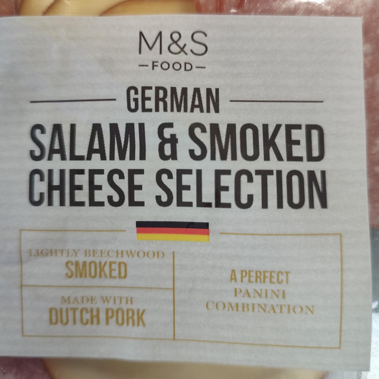 Fotografie - German salami & smoked cheese selection M&S Food
