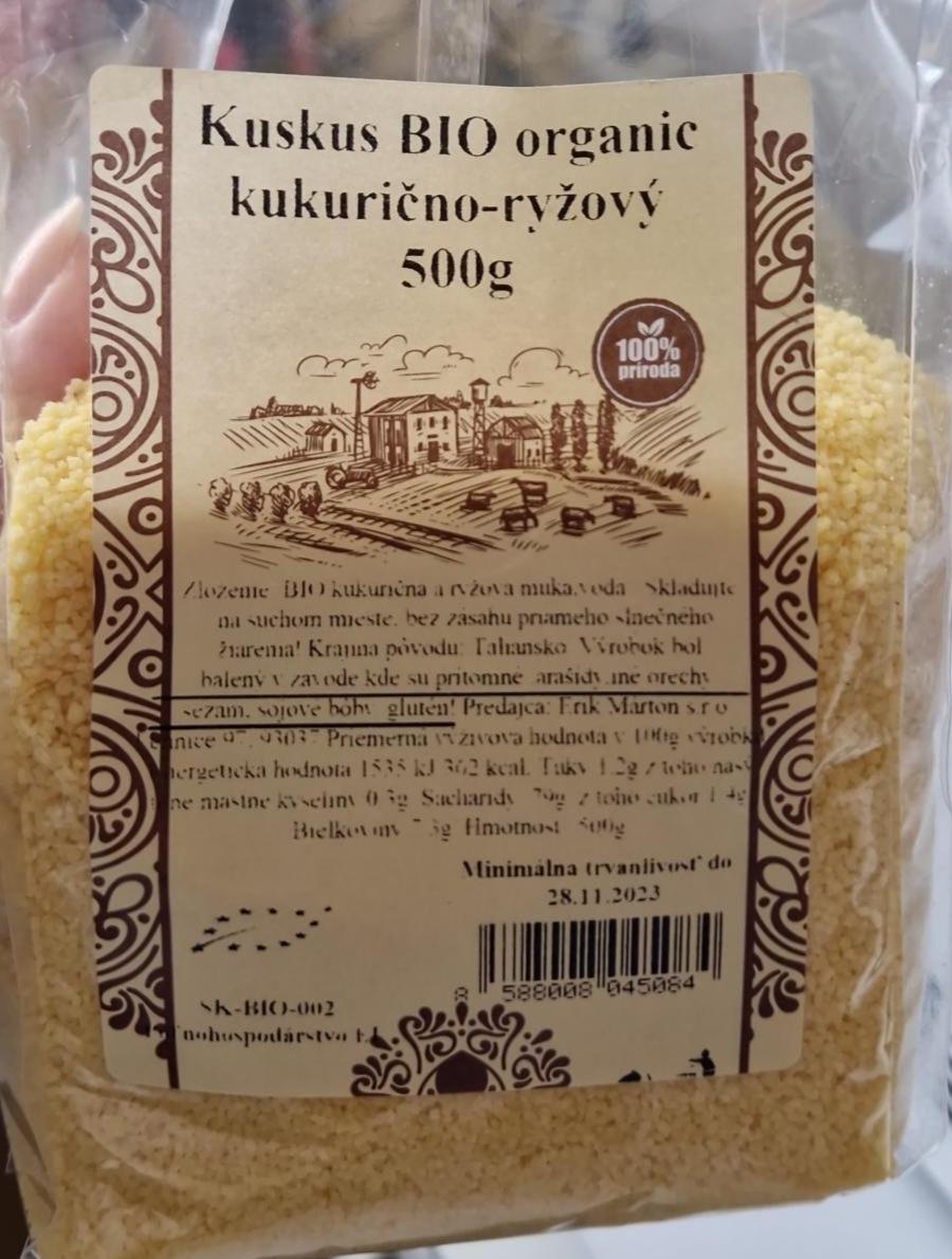 Fotografie - Kuskus BIO organic kukurično-ryžový