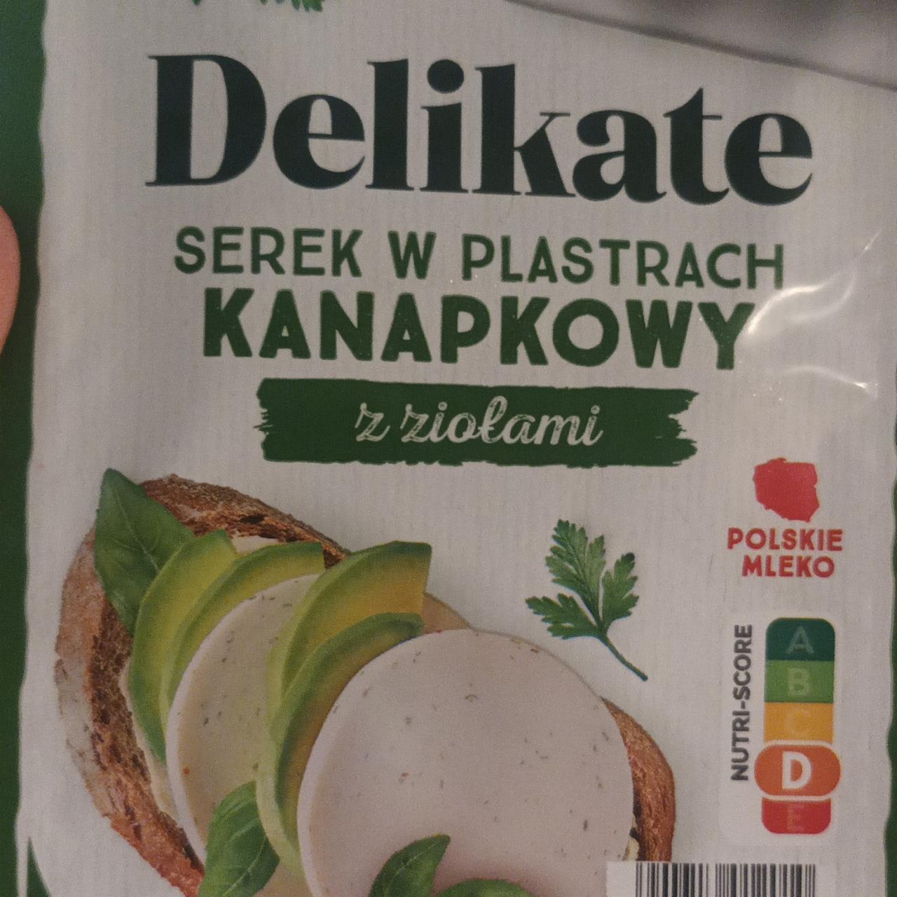 Fotografie - Serek w plastrach kanapkowy z ziolami Delikate