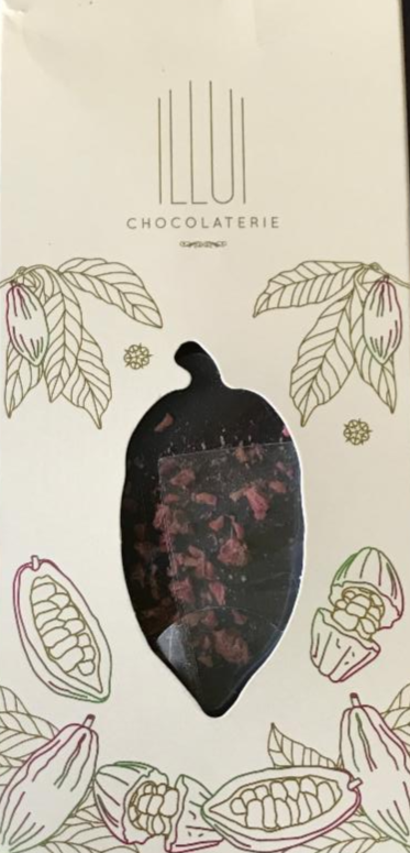 Fotografie - Illui horká čokoláda s lyofilizovanými malinami