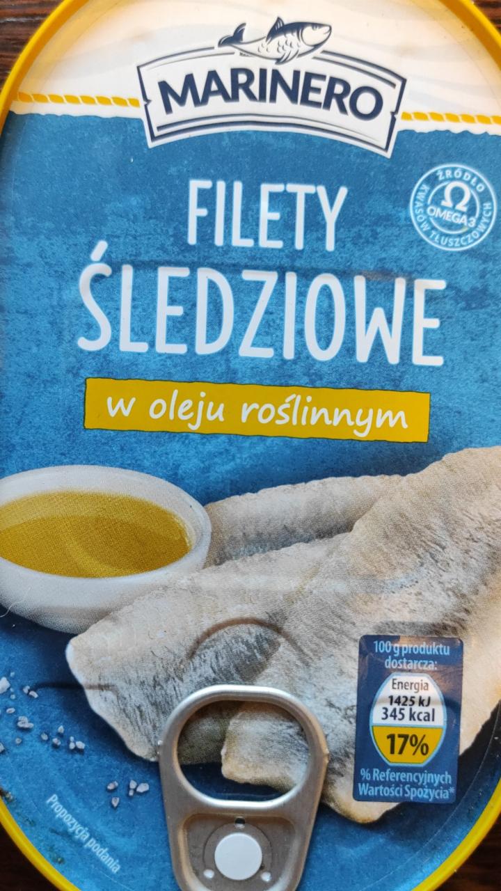 Fotografie - Filety śledziowe w oleju roślinnym Marinero