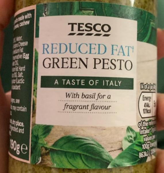 Fotografie - Reduced Fat Green Pesto Tesco