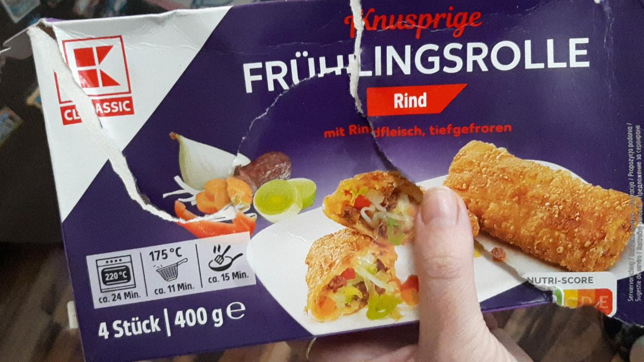 Fotografie - Knusprige Frühlingsrolle Rind