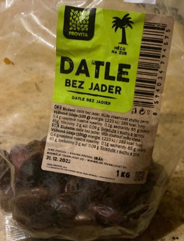 Fotografie - Datle bez jader Provita