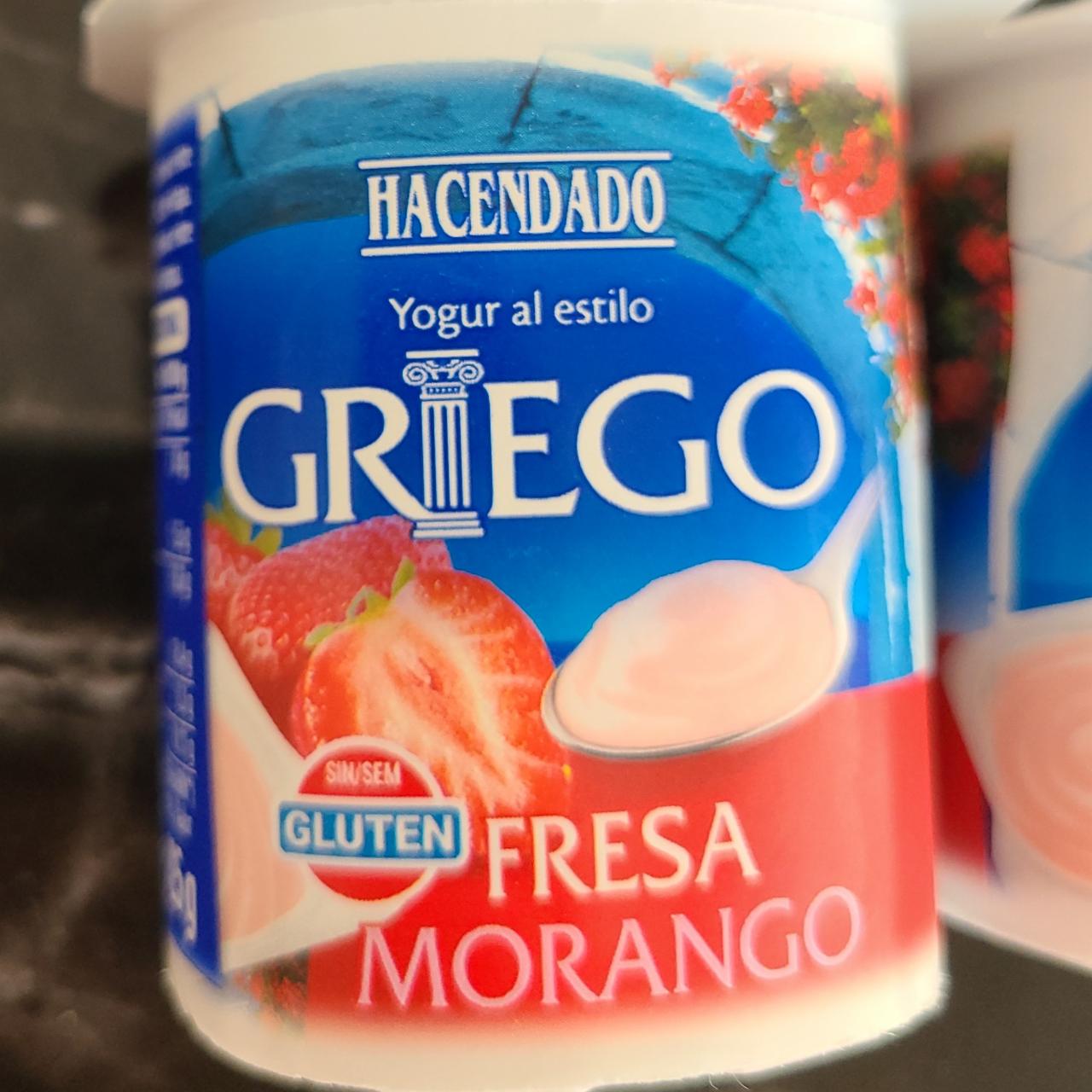 Fotografie - Griego Yogur al estilo Fresa Morango Hacendado