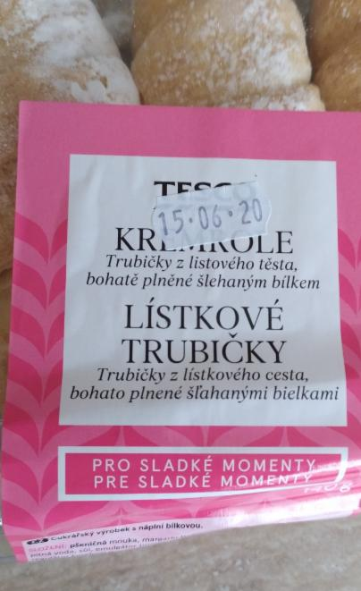 Fotografie - Lístkové trubičky pre sladké momenty Tesco