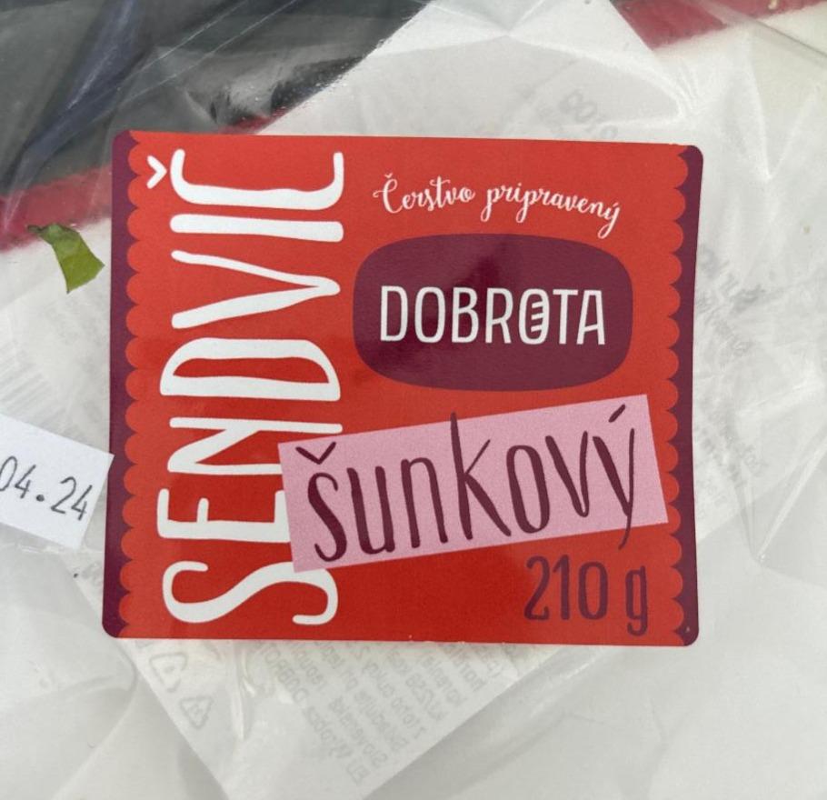 Fotografie - Sendvič šunkový Dobrota