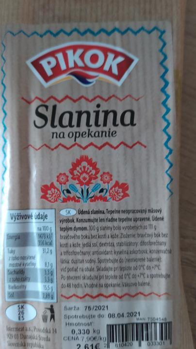 Fotografie - Slanina na opekanie Pikok