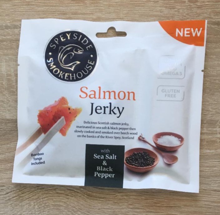 Fotografie - Salmon Jerky Sea Salt & Black Pepper