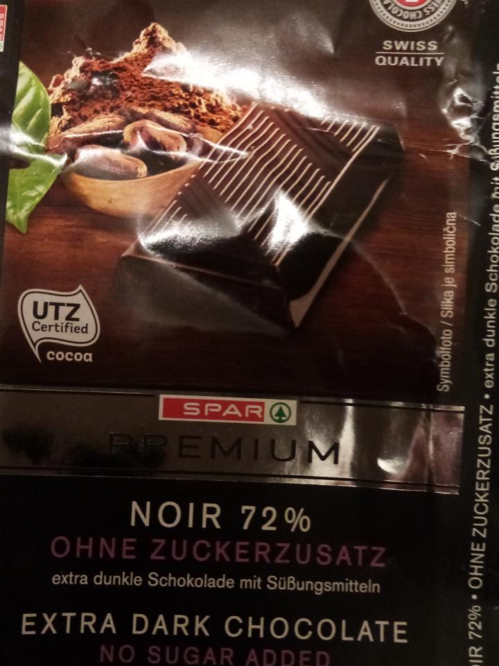Fotografie - Premium Extra dark chocolate 72%