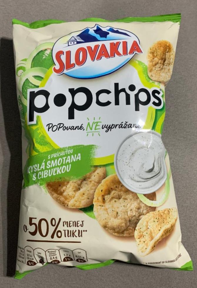 Fotografie - Popchips s príchuťou Kyslá smotana s cibuľkou Slovakia