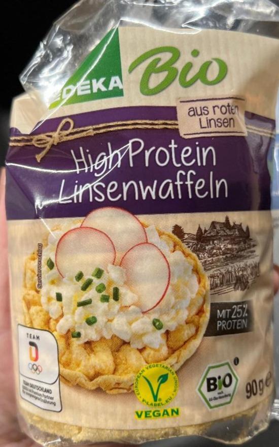 Fotografie - High Protein Linsenwaffeln Edeka Bio