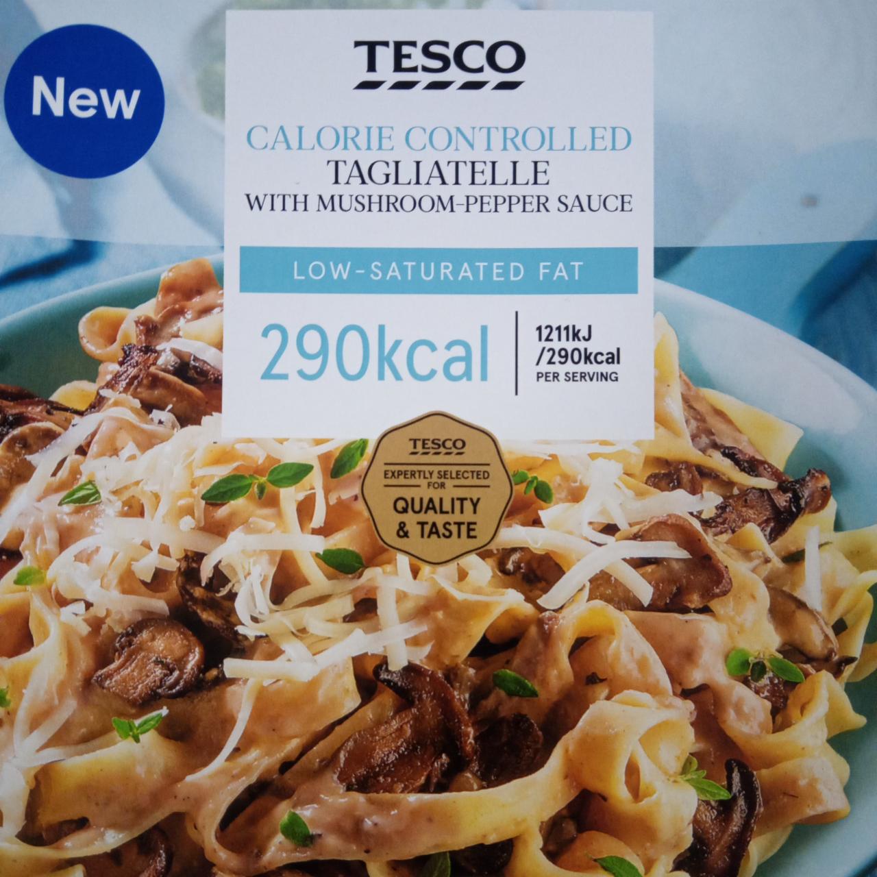 Fotografie - Calorie Controlled Tagliatelle with mushroom-pepper sauce Tesco