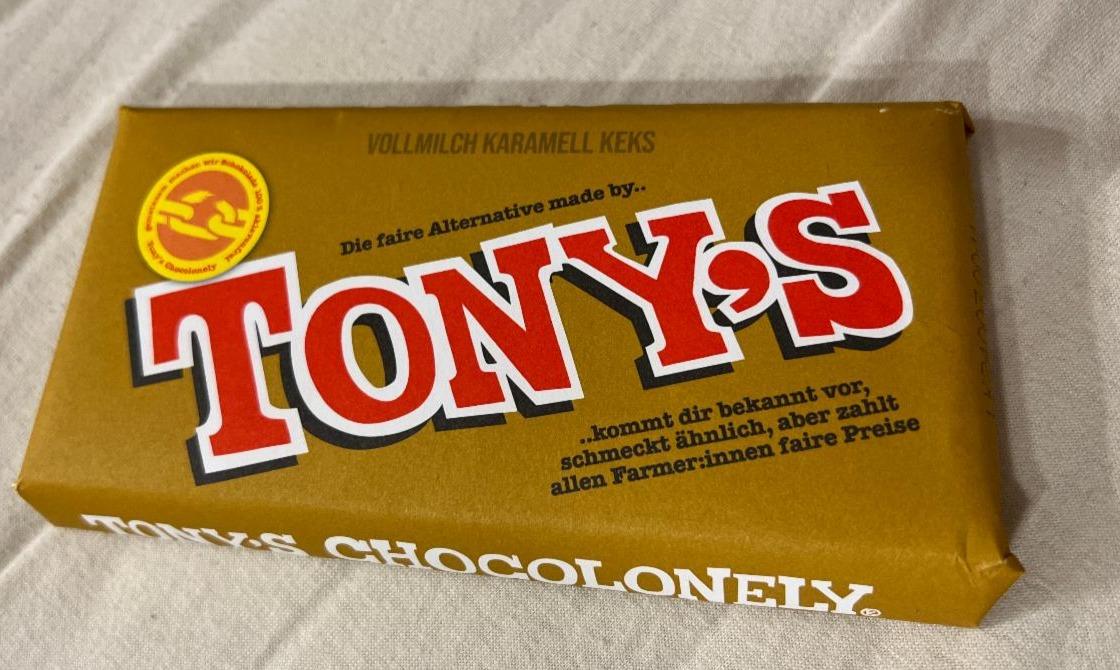 Fotografie - Vollmilch Karamell Keks Tony's Chocolonely