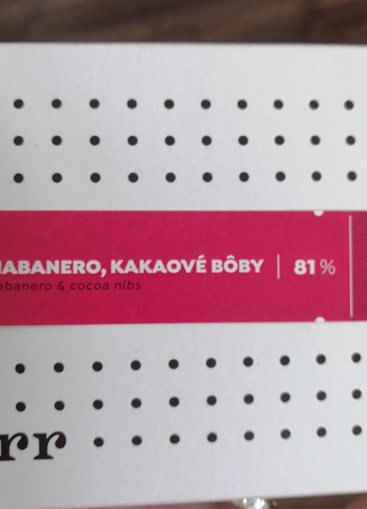 Fotografie - Forra habanero, kakaove boby 81%