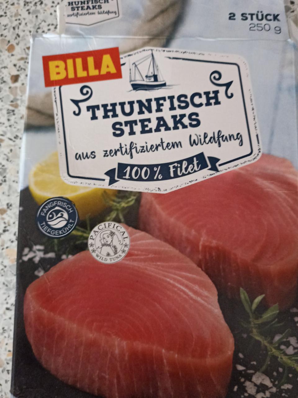 Fotografie - thunfisch steaks Billa