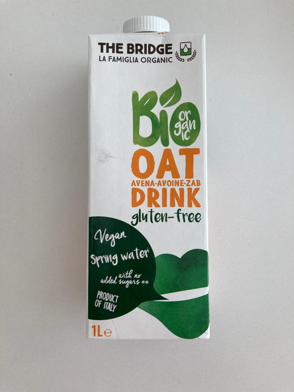 Fotografie - Oat drink Bio Organic The Bridge