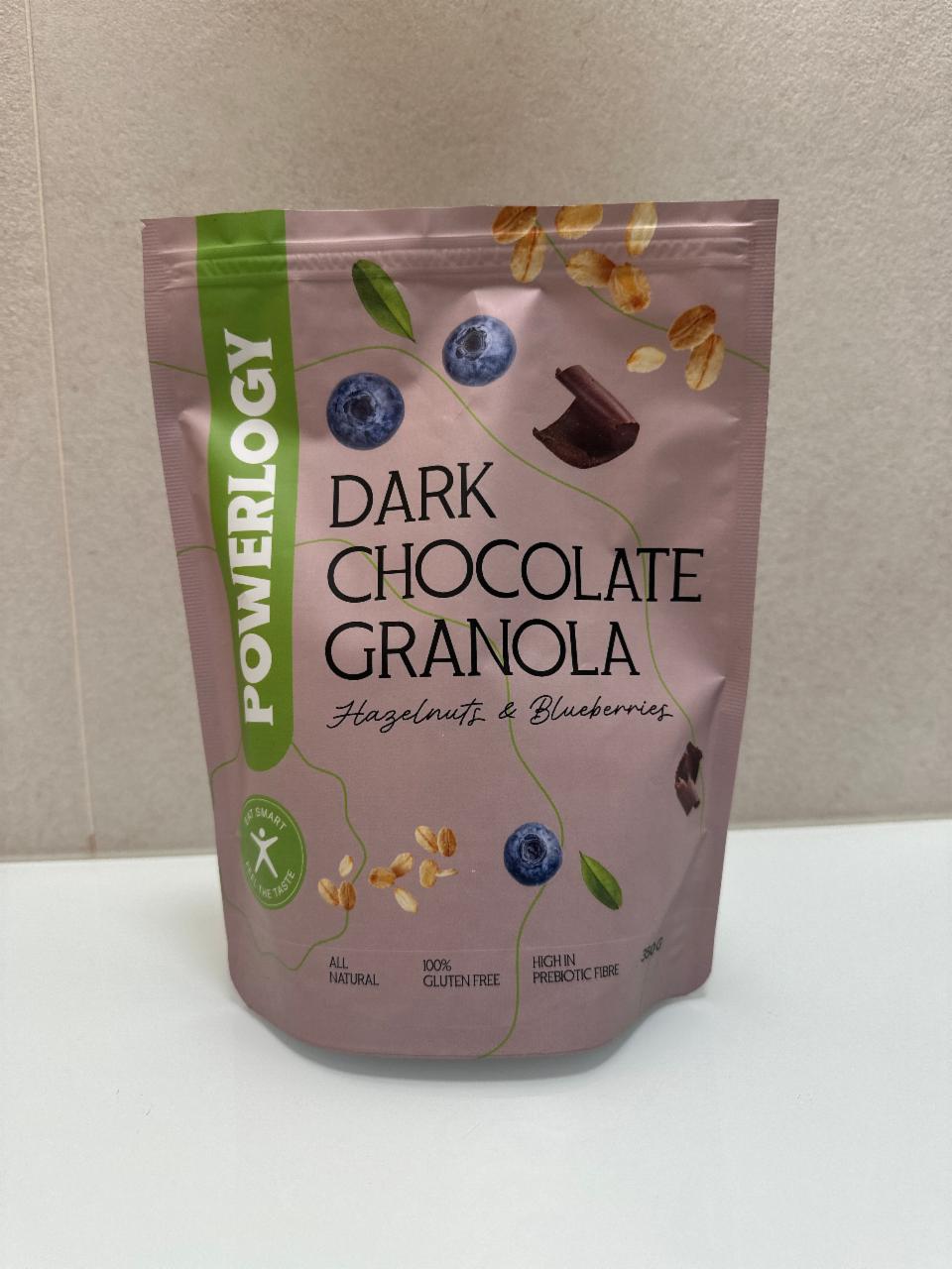 Fotografie - Dark Chocolate Granola Hazelnuts & Blueberries Powerlogy