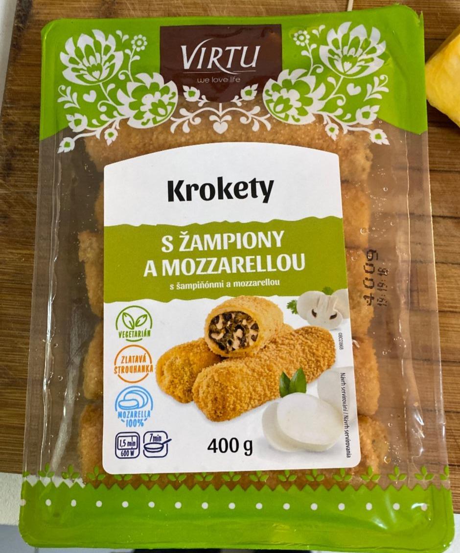 Fotografie - Krokety s žampiony a mozzarellou