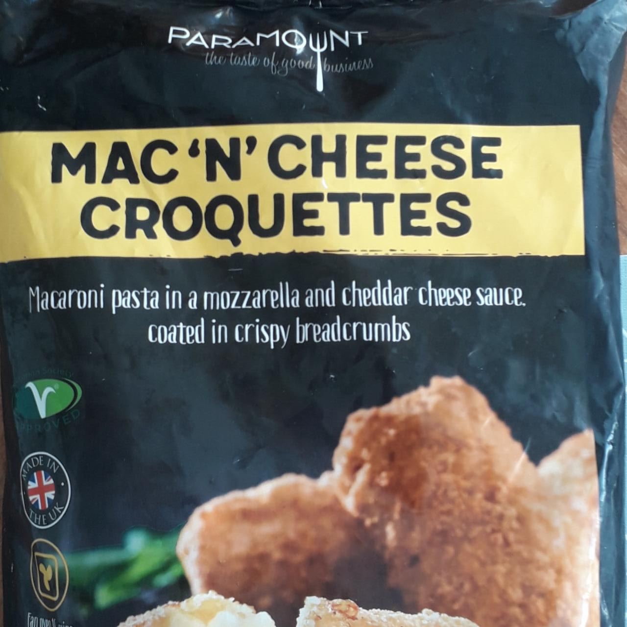 Fotografie - Mac'n' cheese croquettes Paramount