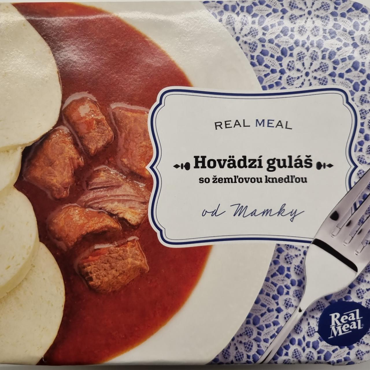 Fotografie - Hovädzí guláš so žemľovou knedľou od Mamky Real Meal