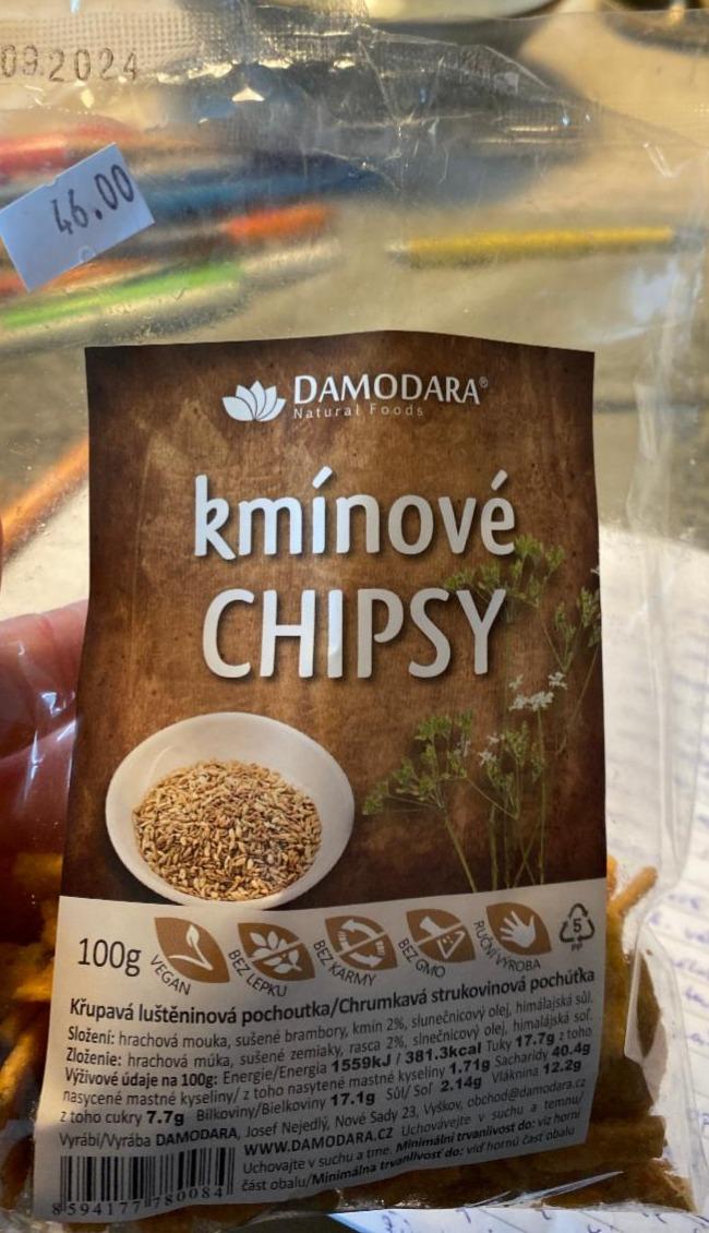 Fotografie - kmínové chipsy Damodara