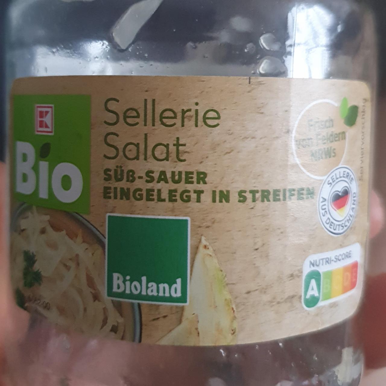 Fotografie - Sellerie Salat süß-sauer eingelegt in Streifen K-Bio