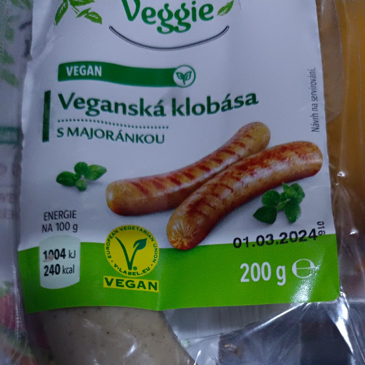 Fotografie - Veganská klobása s majoránkou Nature's Promise