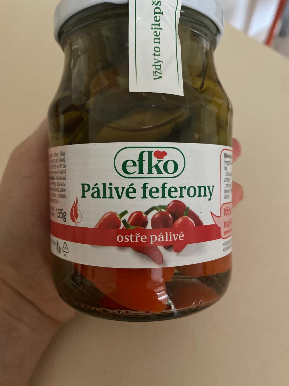 Fotografie - Palive feferony efko