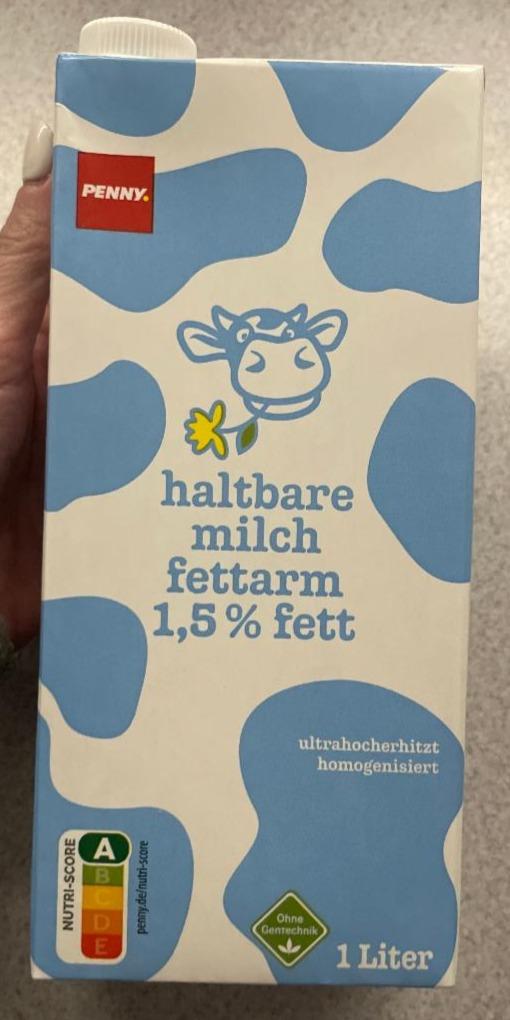 Fotografie - Haltbare milch 1,5% fett Penny