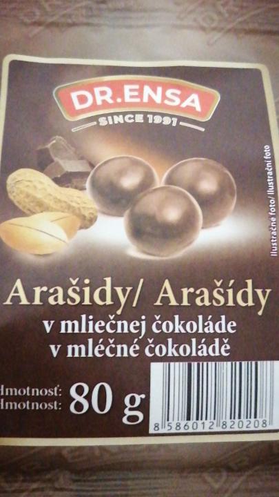 Fotografie - arasidy v mliecnej cokolade Ensa