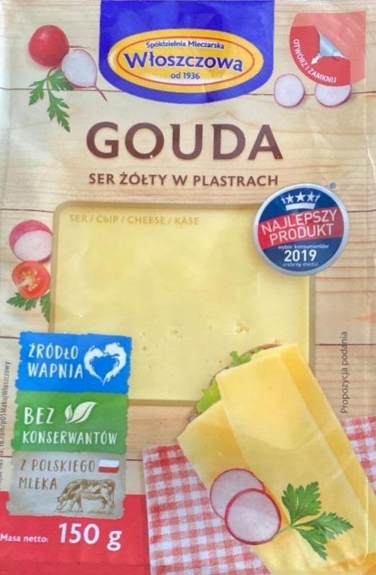 Fotografie - Ser żółty gouda w plastrach Włoszczowa