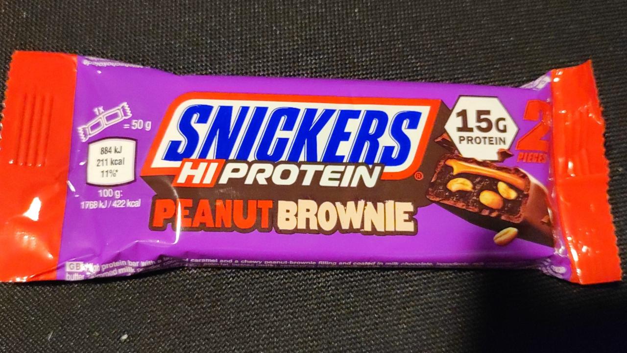 Fotografie - Snickers Hi Protein Peanut Brownie