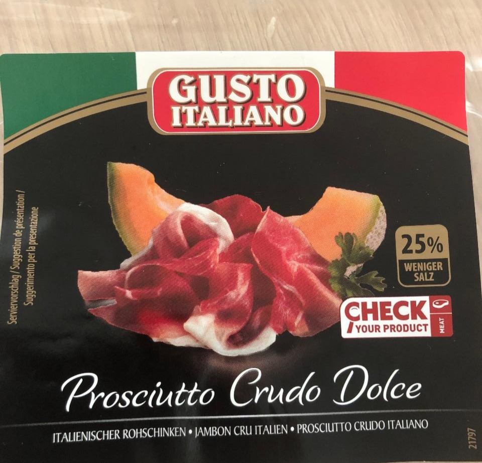 Fotografie - prosciutto crudo dolce Gusto Italiano