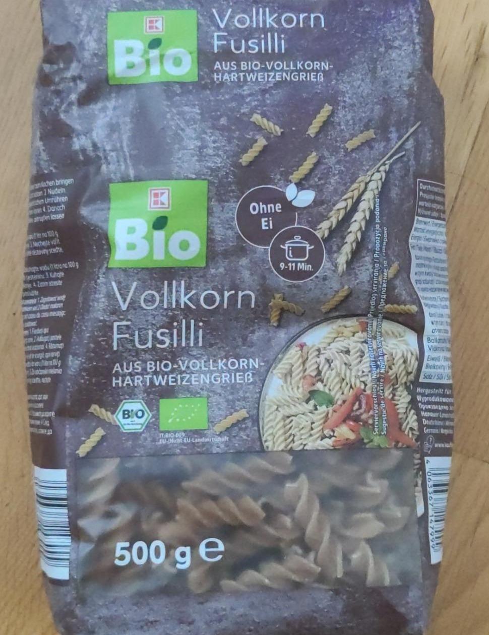 Fotografie - Vollkorn Fusilli K-Bio