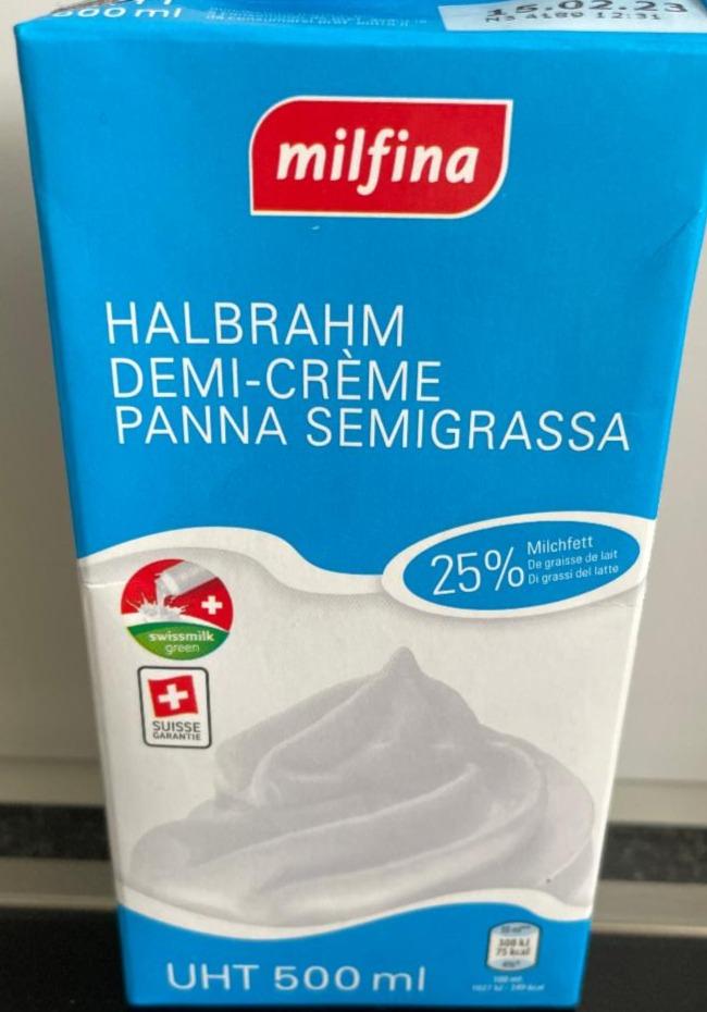 Fotografie - Halbrahm Demi-Crème Panna Semigrassa 25% Milfina