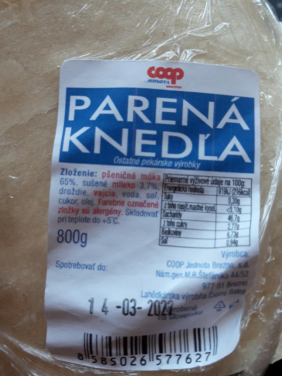 Fotografie - Parená knedľa Coop Jednota