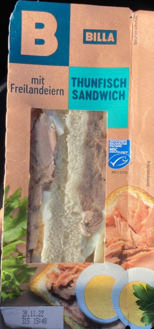 Fotografie - billa thunfisch sandwich