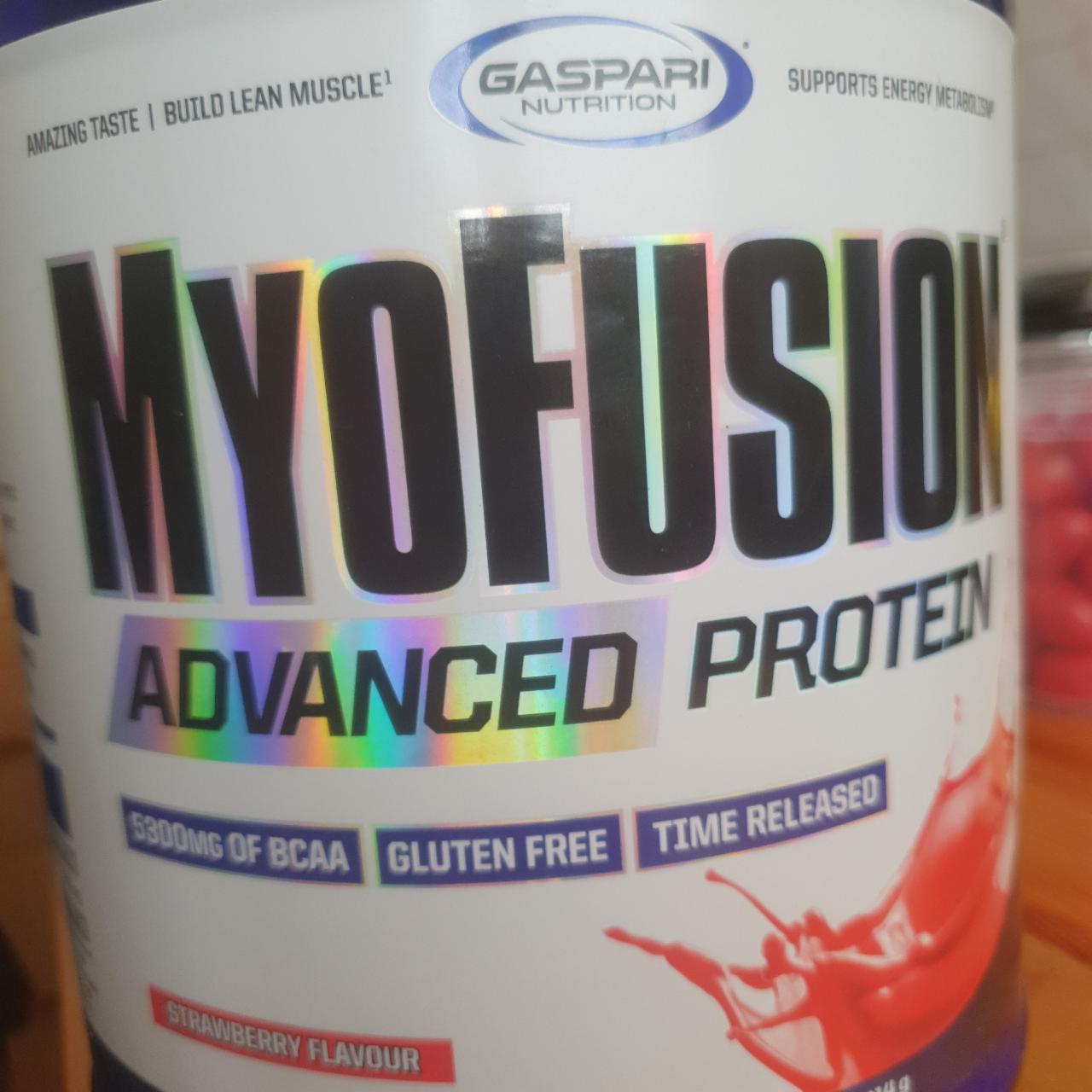 Fotografie - MyoFusion Advanced protein Strawberry Gaspari Nutrition