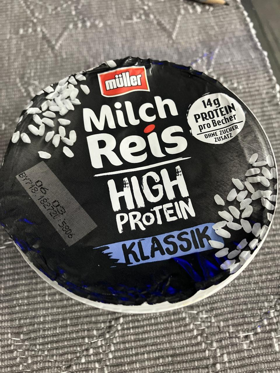 Fotografie - Milch Reis high protein Klassik Müller