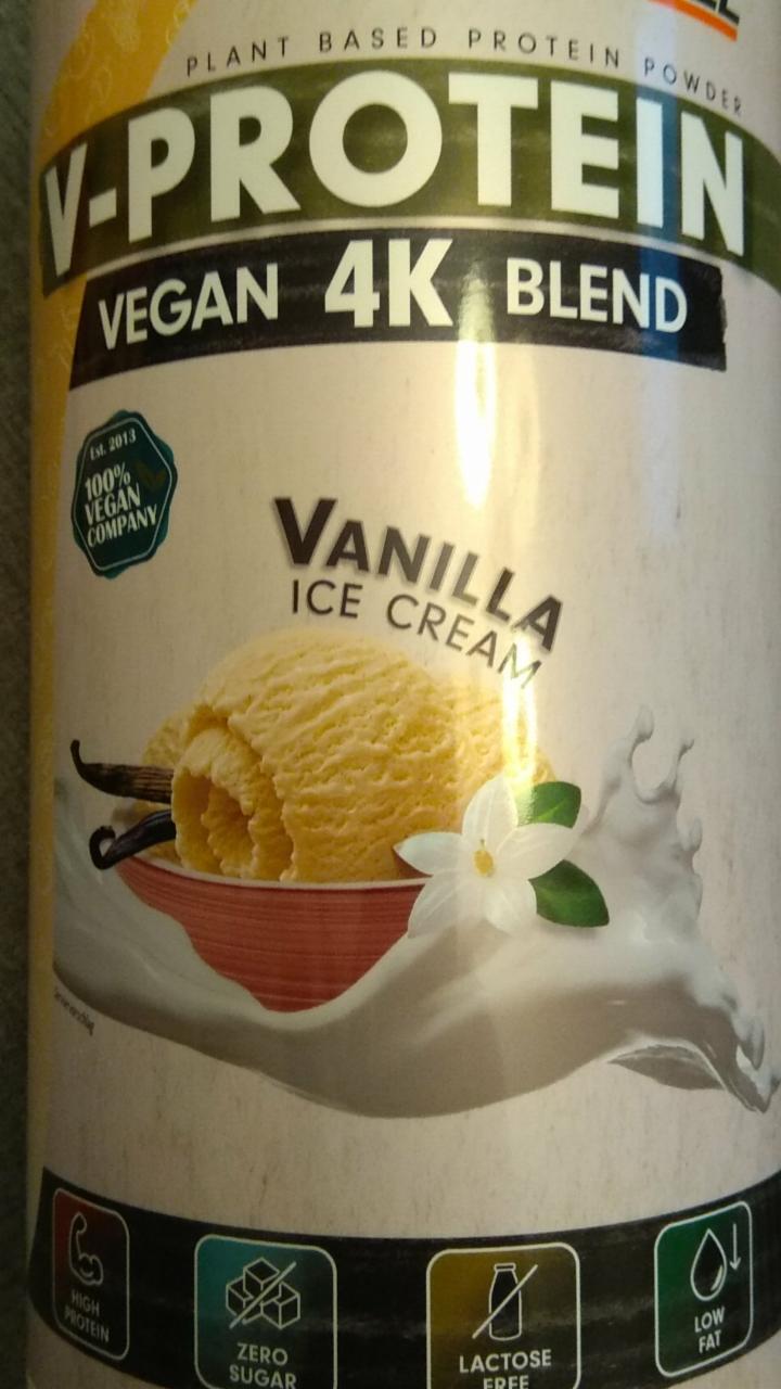 Fotografie - V-Protein Vegan 4K Blend Vanilla Ice Cream ProFuel
