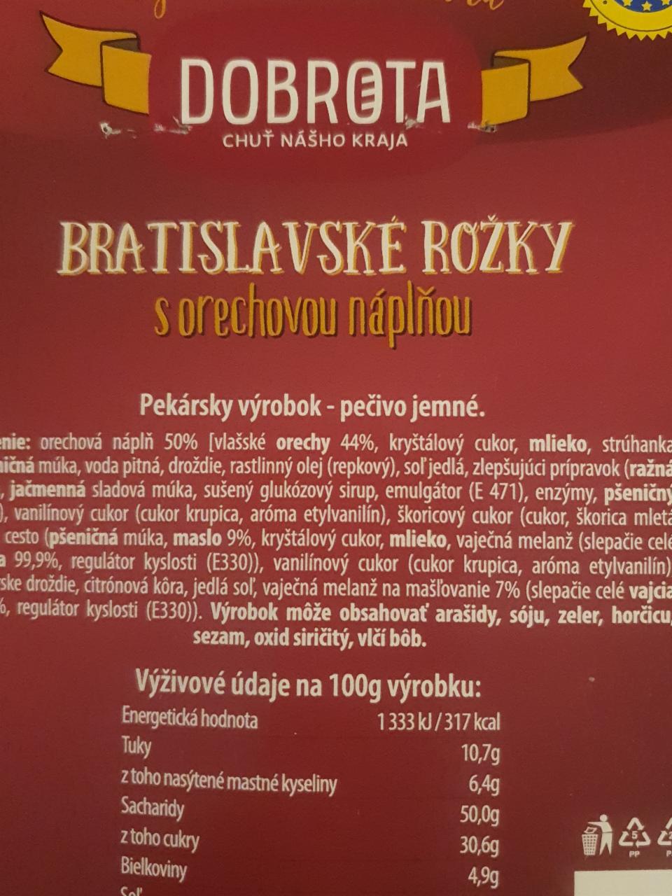 Fotografie - Bratislavské rožky s orechovou náplňou Dobrota