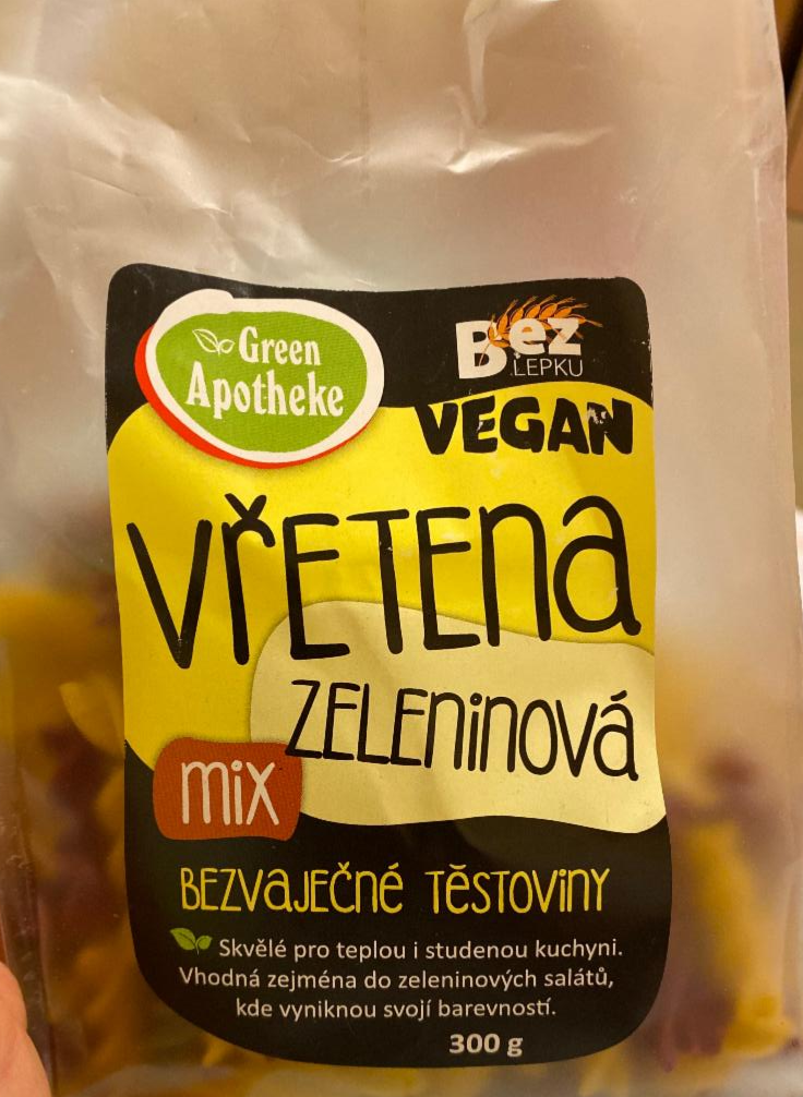Fotografie - Vřetena zeleninová Mix Bezvvaječné těstoviny