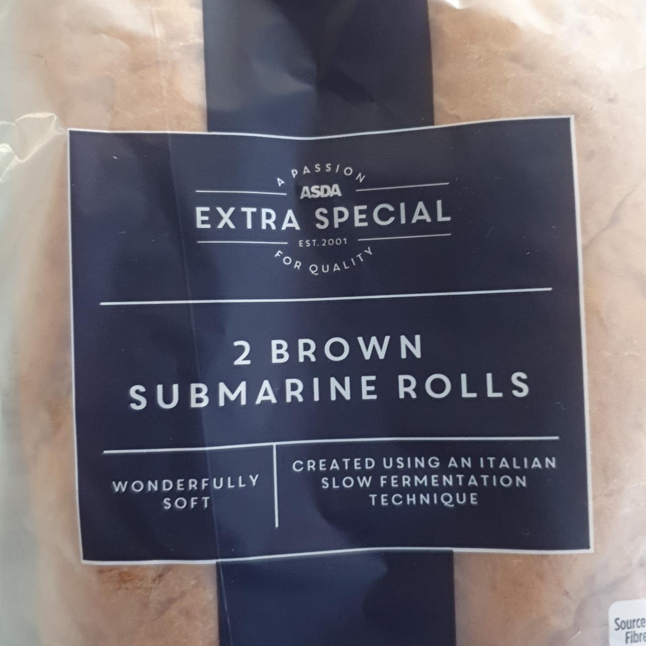 Fotografie - 2 Brown Submarine Rolls Asda