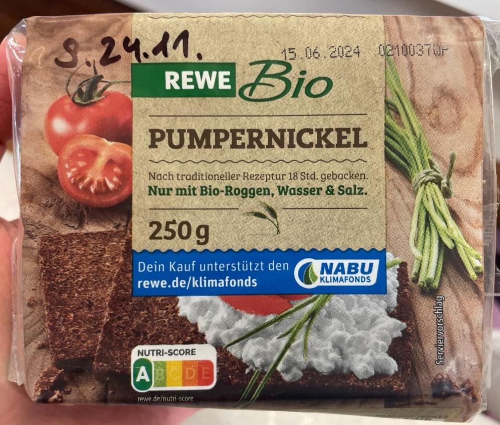 Fotografie - pumpernickel rewe bio