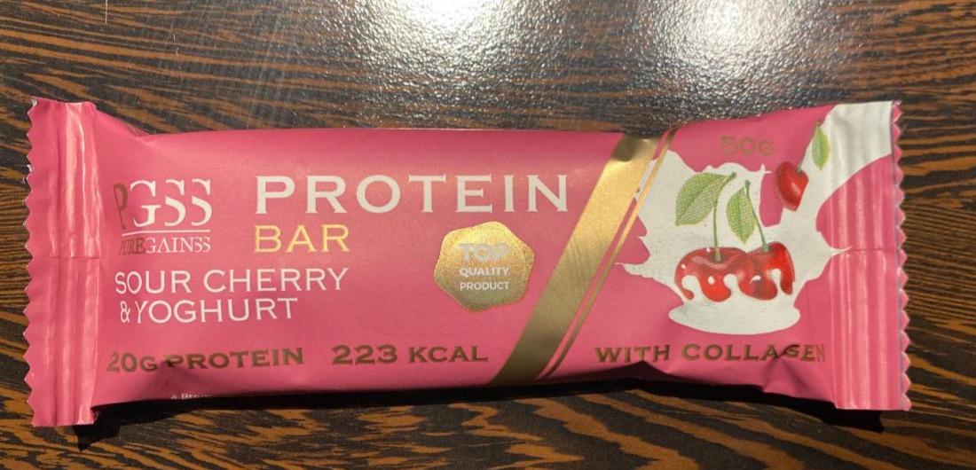 Fotografie - Protein bar Sour cherry & yoghurt with collagen