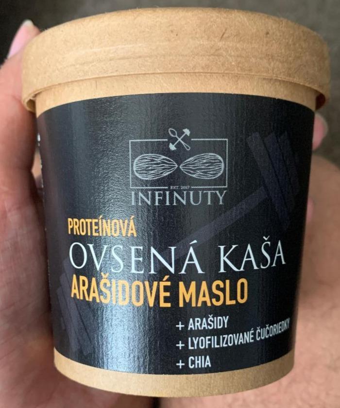 Fotografie - Proteínová Ovsená kaša Arašidové maslo Infinuty